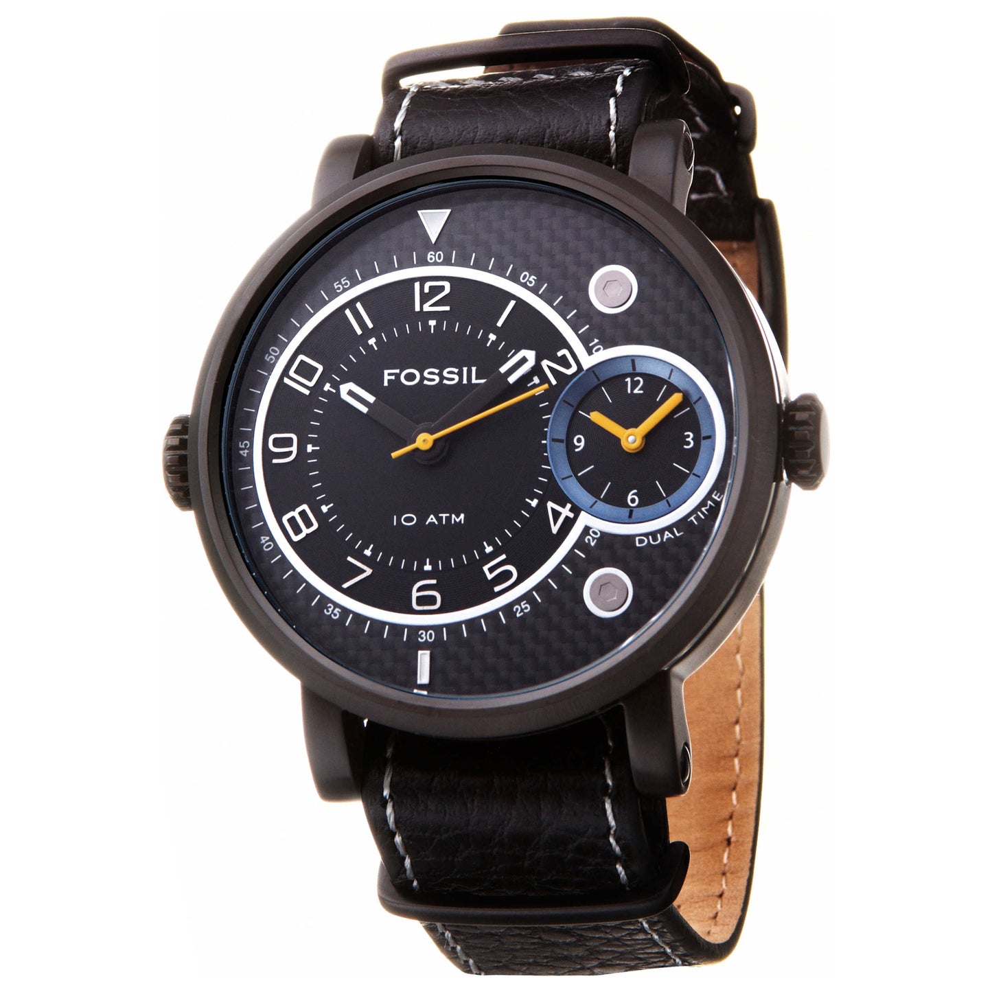 Front view of Fossil Dual Time Men's Watch FS4426