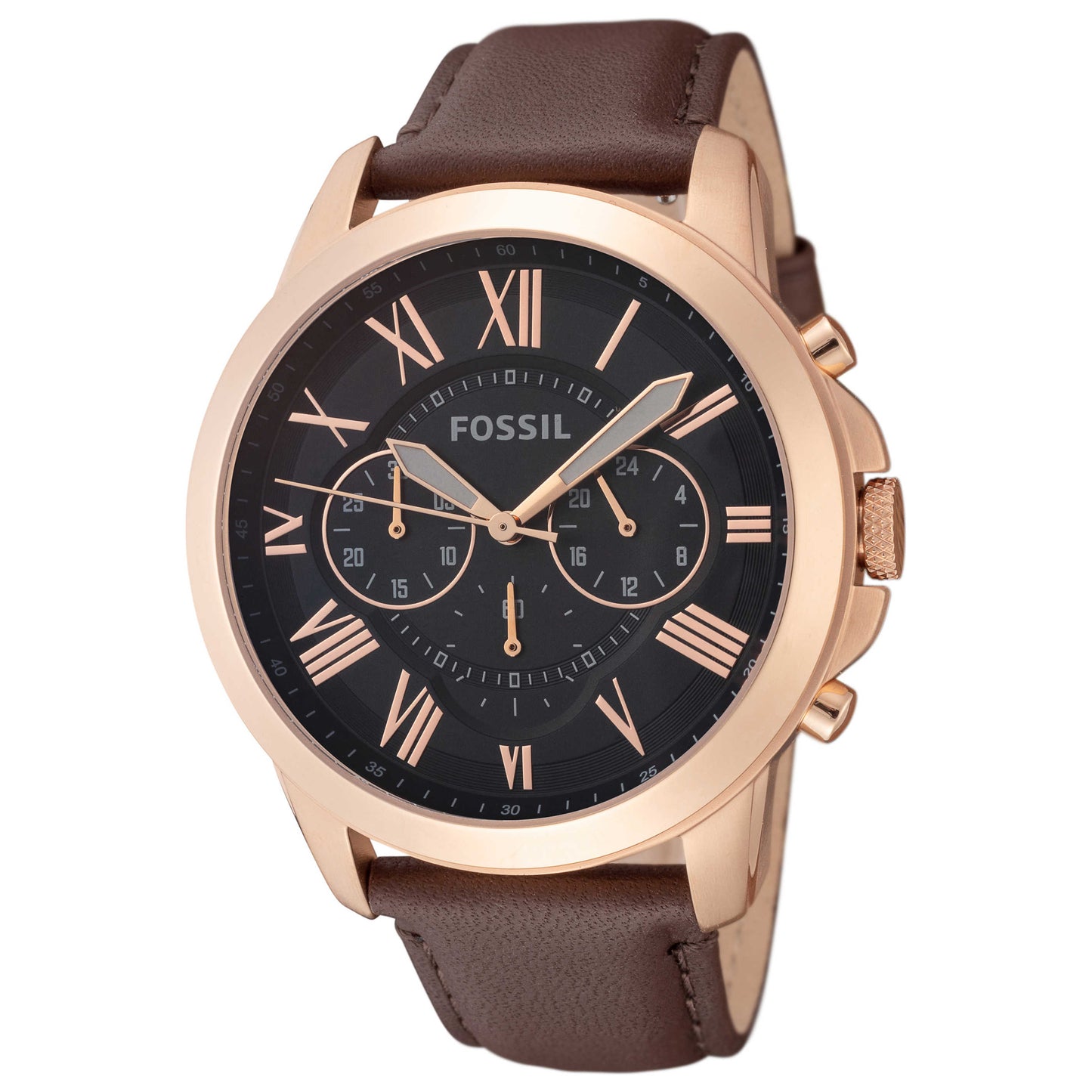 Front view of Fossil Grant Men's Quartz Watch FS5068