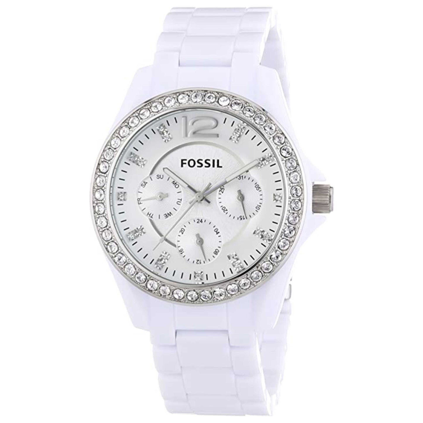 Front view of Fossil Riley Women's Quartz Watch FSES3252