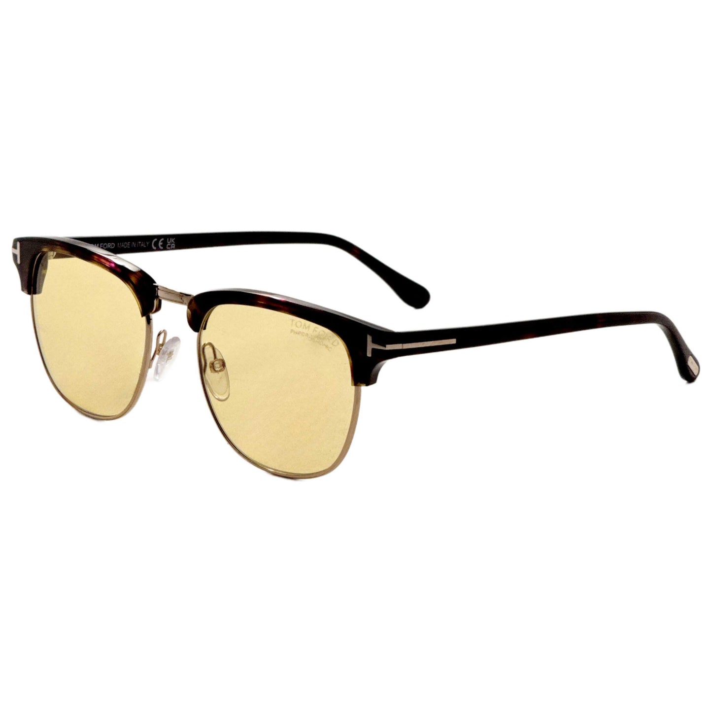 Front view of Tom Ford Henry Men's Sunglasses FT0248-52E-53