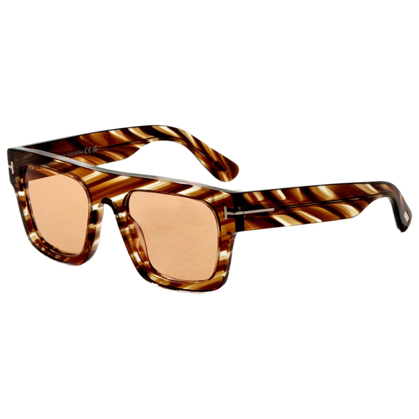 Front view of Tom Ford Fausto Men's Sunglasses FT0711-53E-53