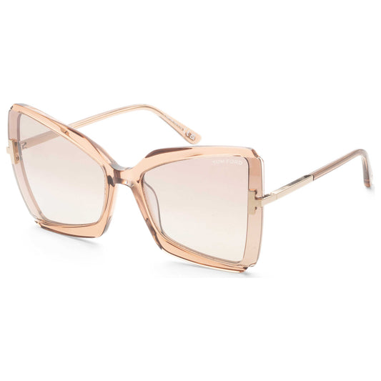 Front view of Tom Ford Classic Women's Sunglasses FT0766-57G-63