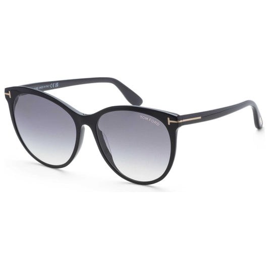 Front view of Tom Ford Maxim Women's Sunglasses FT0787-01B-59