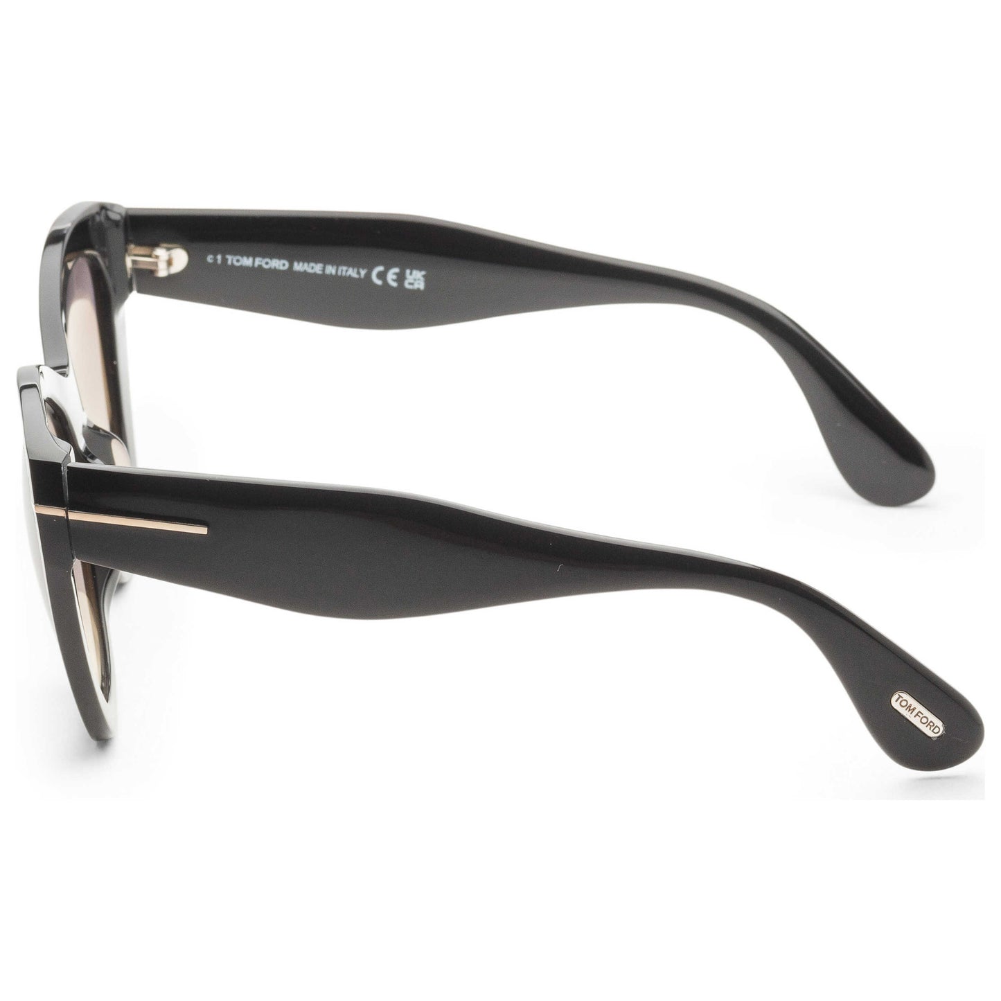 Left view of Tom Ford Cara Women's Sunglasses FT0940-01B-56