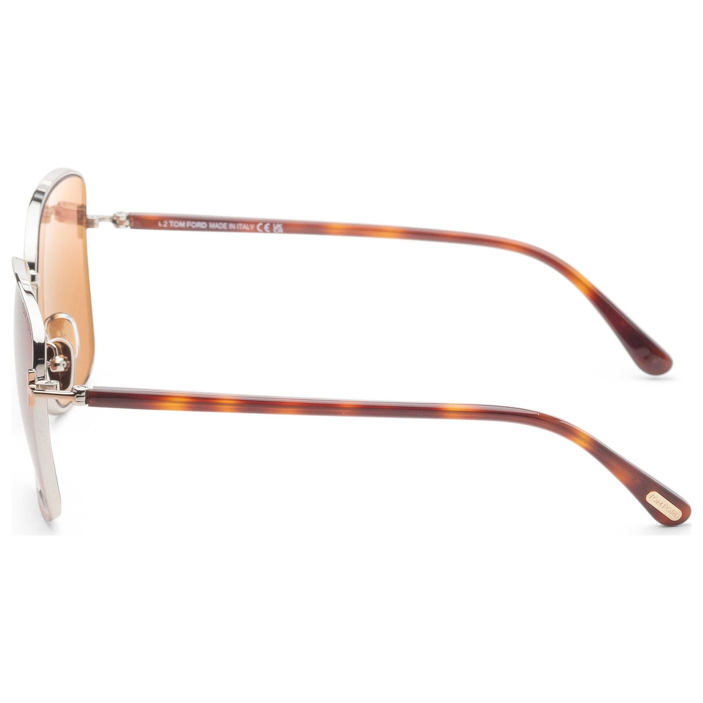 Left view of Tom Ford Fern Women's Sunglasses FT1029-12G-57