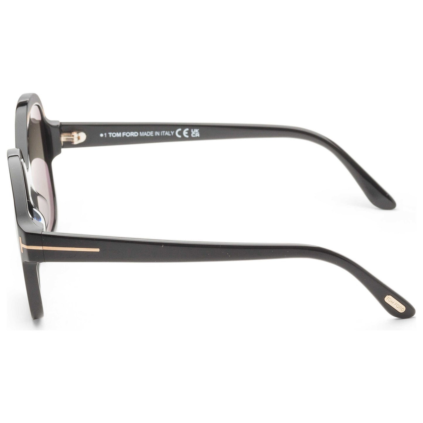 Left view of Tom Ford Hanley Women's Sunglasses FT1034-01B-57