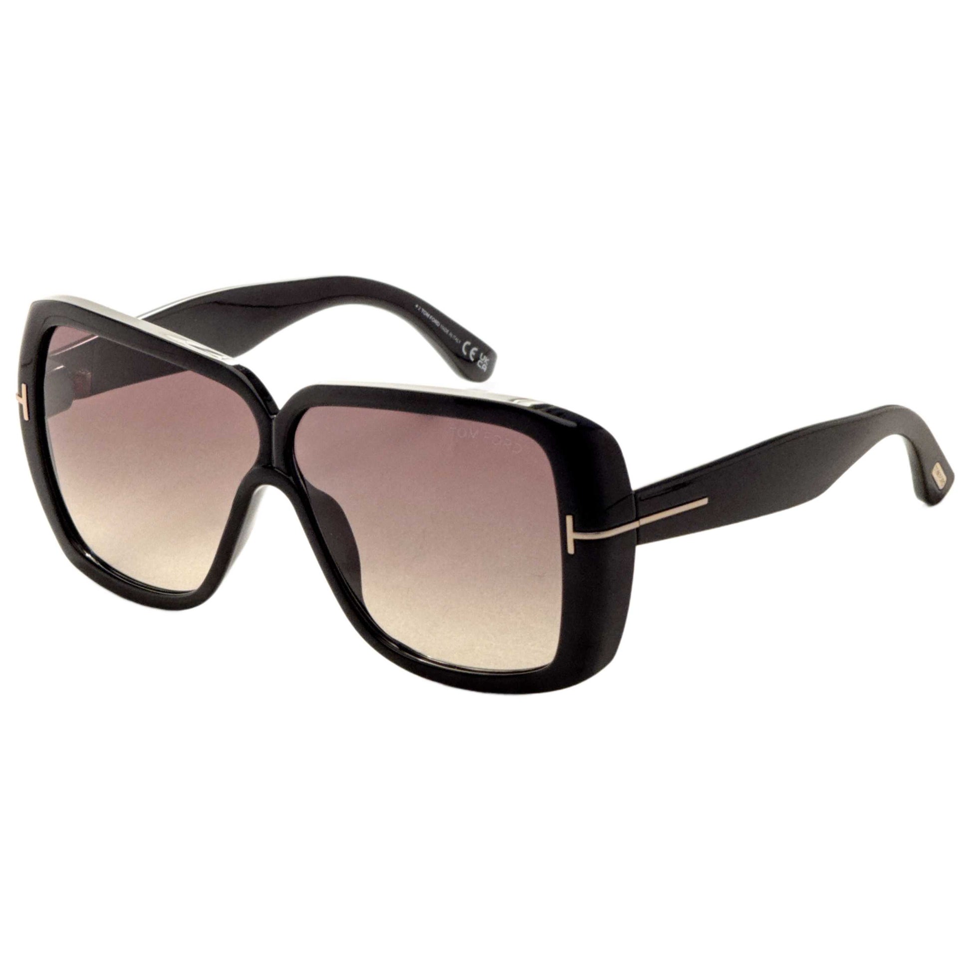 Front view of Tom Ford Marylin Women's Sunglasses FT1037-01B-61
