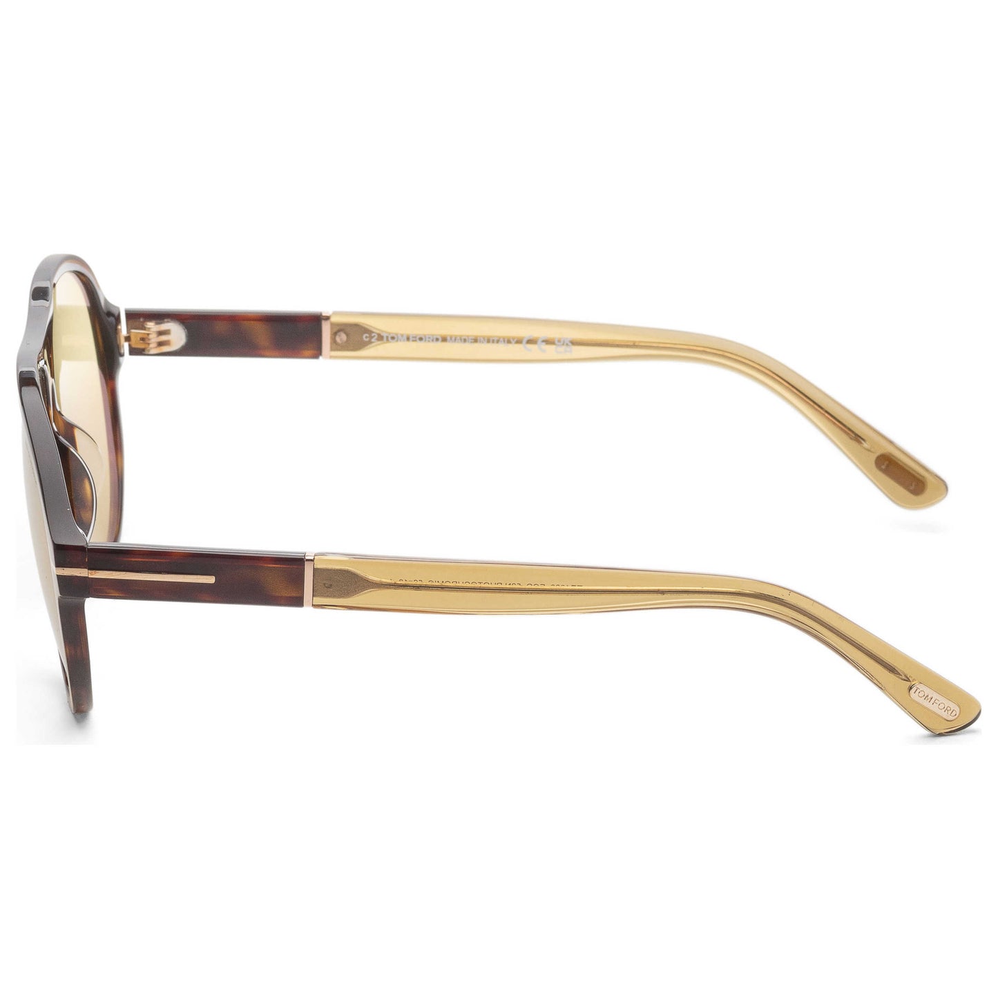 Left view of Tom Ford Quincy Men's Sunglasses FT1080-52N-59