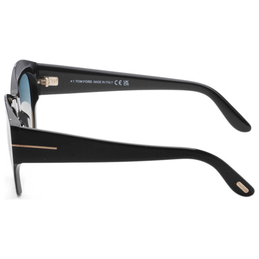 Left view of Tom Ford Fashion Women's Sunglasses FT1083-01P-52