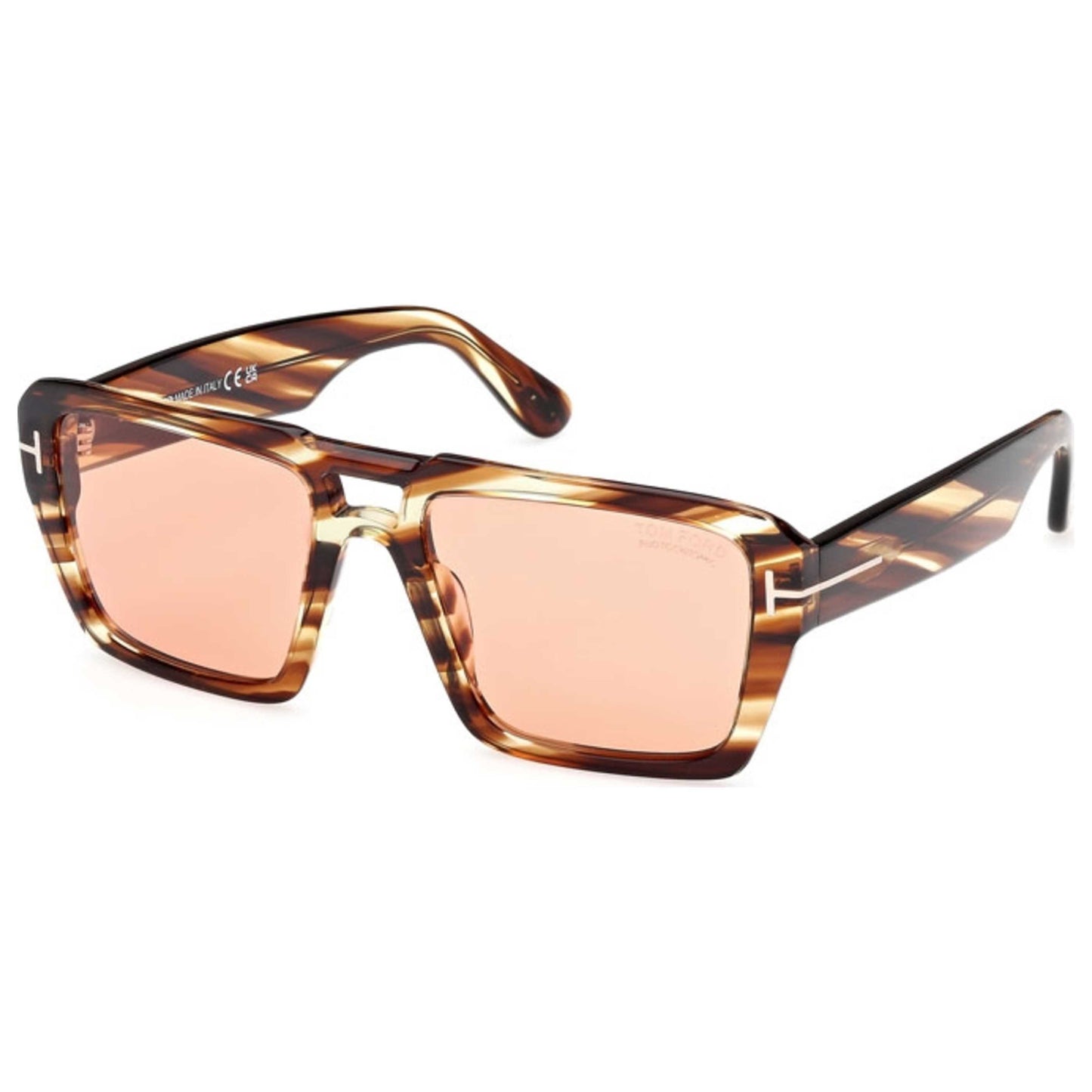 Front view of Tom Ford Redford Men's Sunglasses FT1153-55E-56