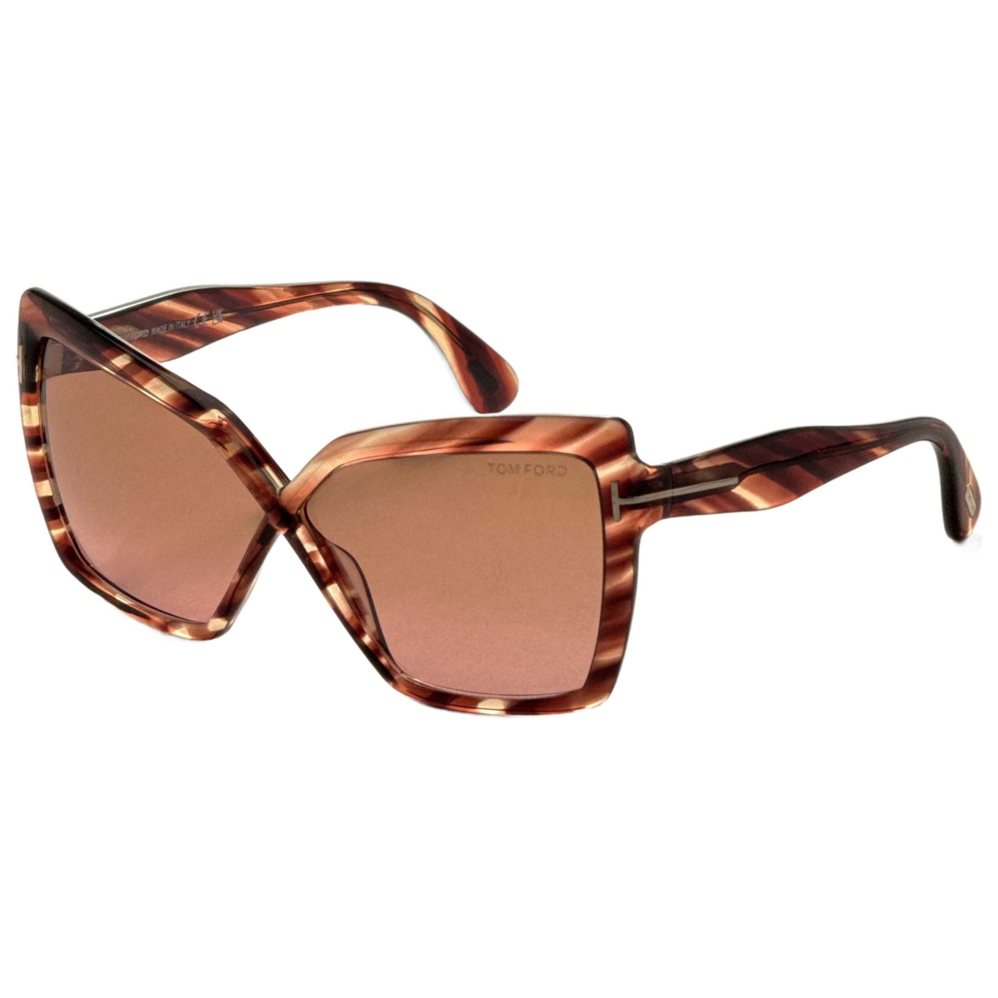 Front view of Tom Ford Fiore Women's Sunglasses FT1195-54F-63