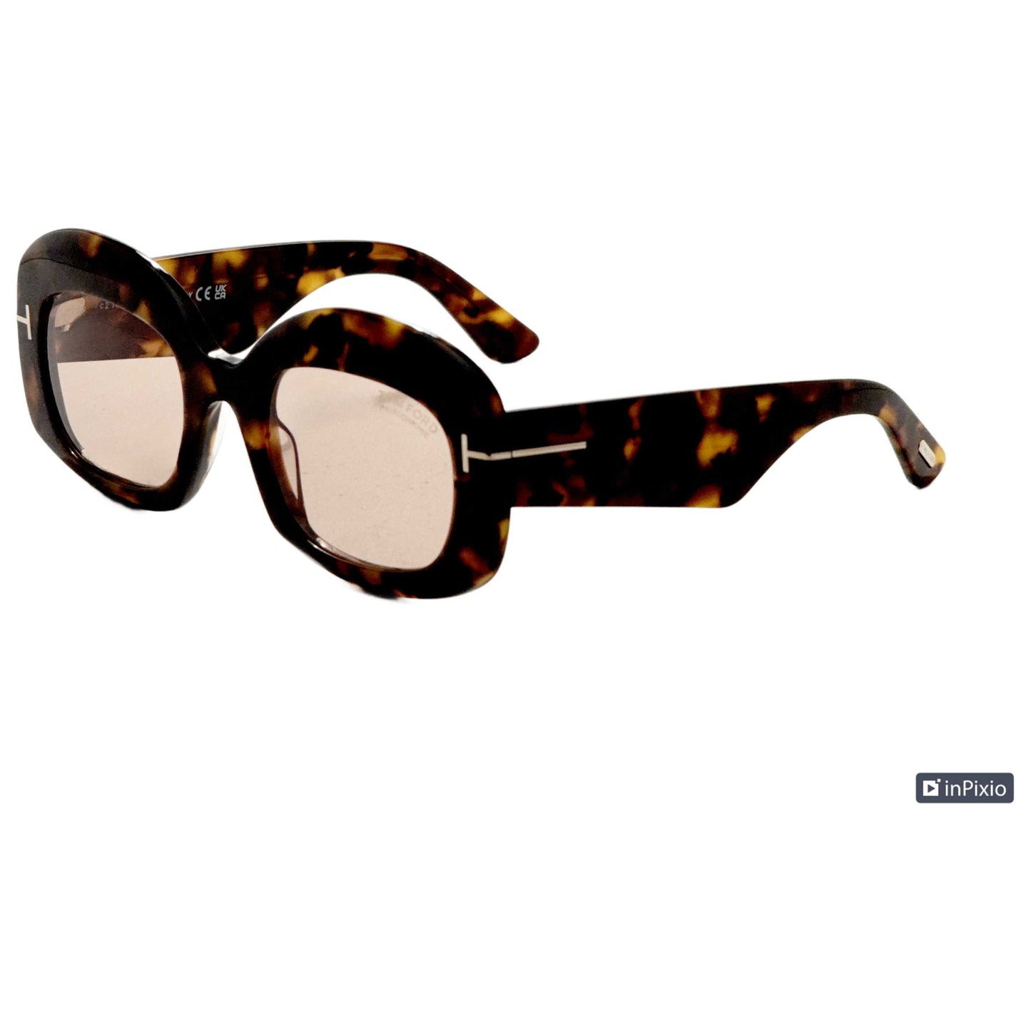 Front view of Tom Ford Carmen Women's Sunglasses FT1219-52Y-53