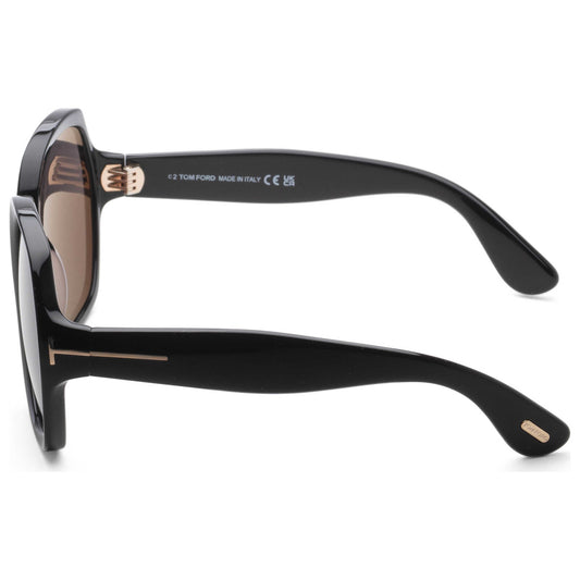 Left view of Tom Ford Fashion Women's Sunglasses FT1221-01A-60