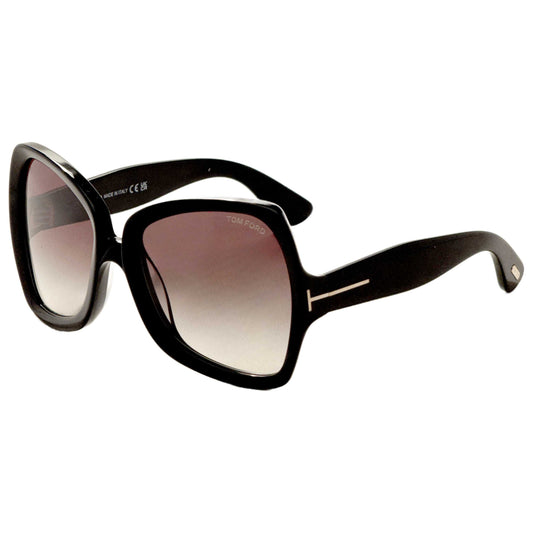 Front view of Tom Ford Fashion Women's Sunglasses FT1222-01B-60