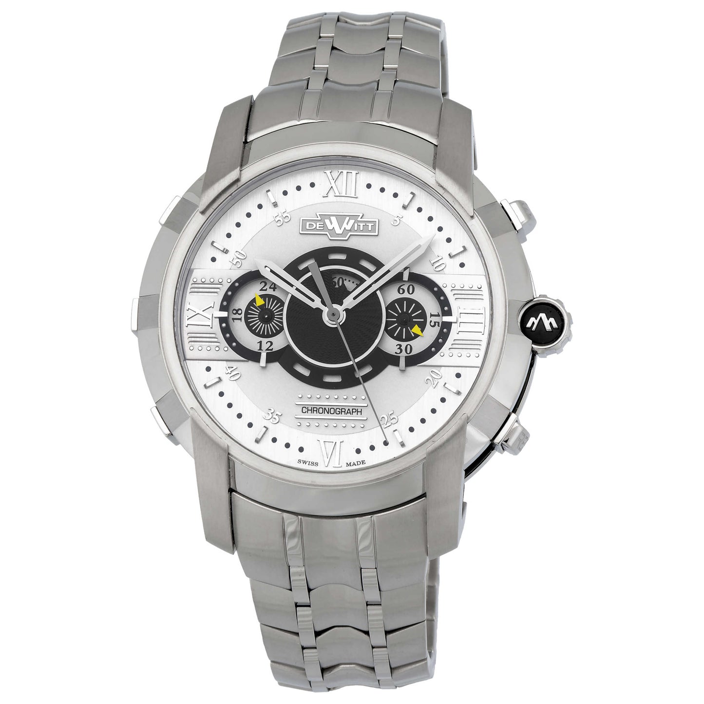 Front view of DeWitt Glorious Knight Men's Automatic Watch FTV-CHR-002-S
