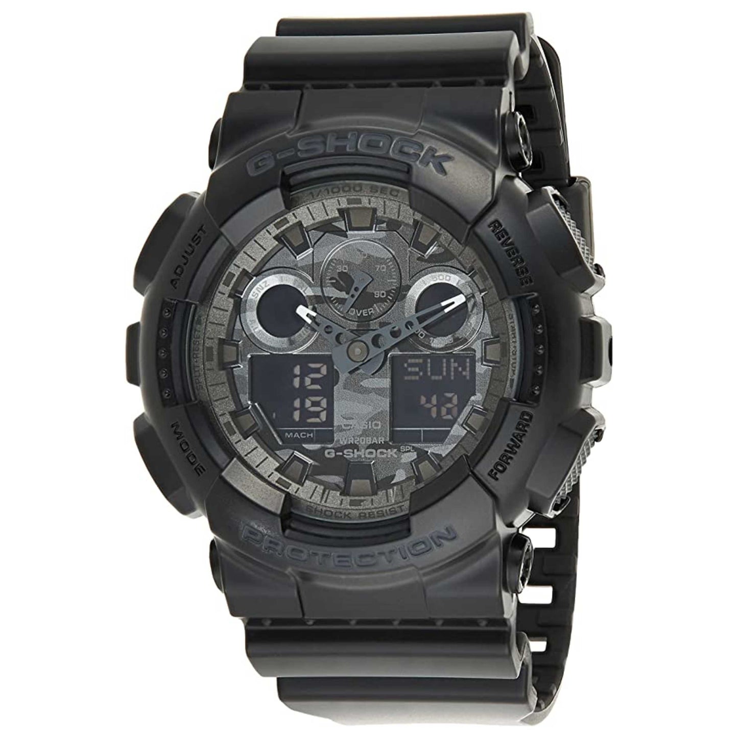 Front view of Casio G-Shock Men's Quartz Watch GA-100CF-1ADR