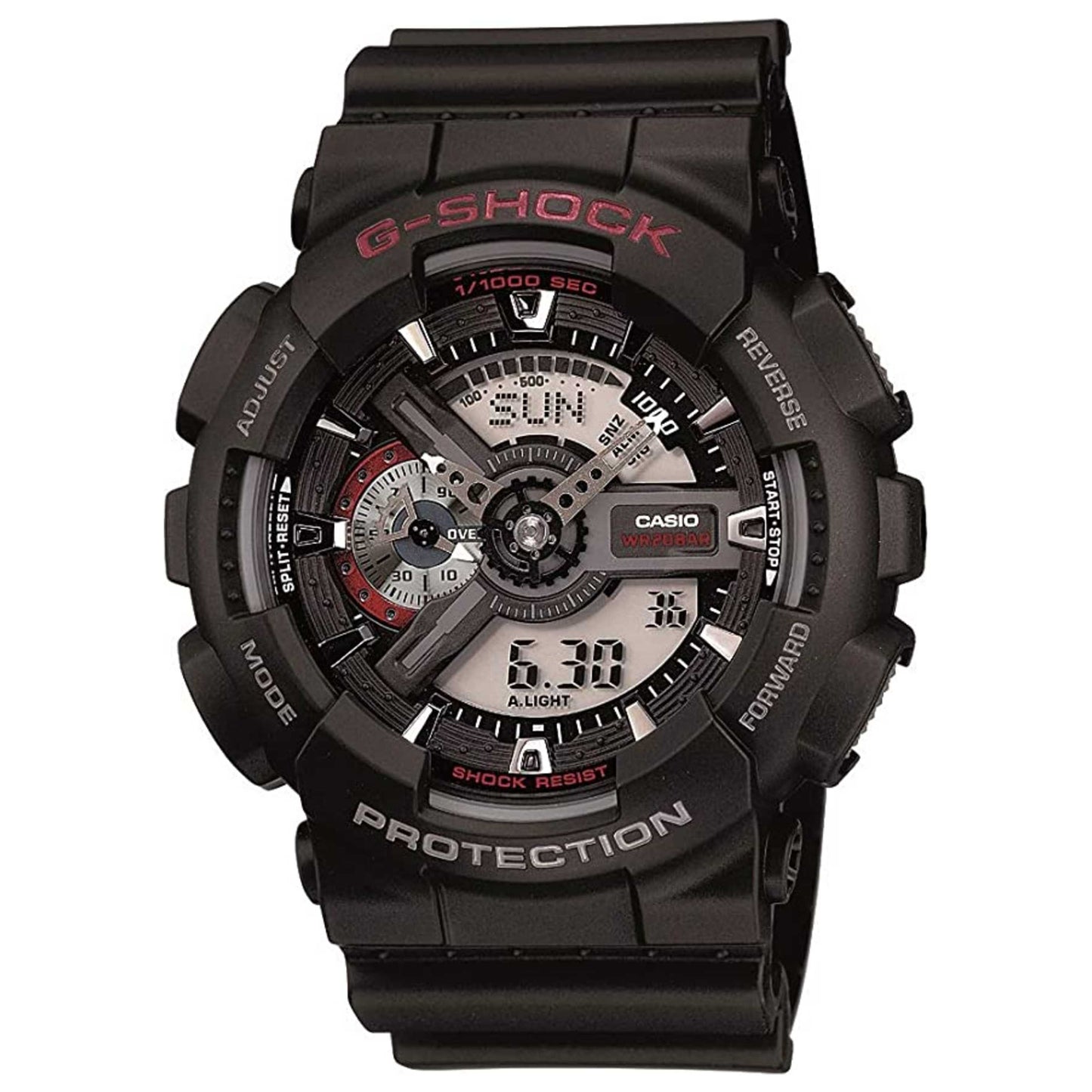 Front view of Casio G-Shock Men's Quartz Watch GA-110-1AHDR