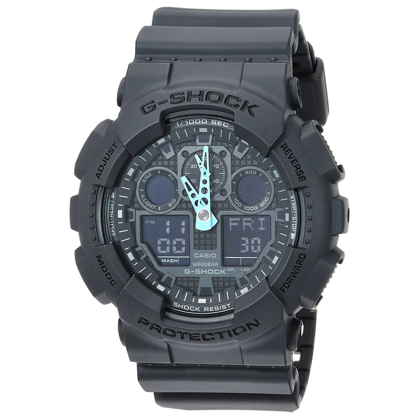 Front view of Casio G-Shock Men's Quartz Watch GA100C-8A