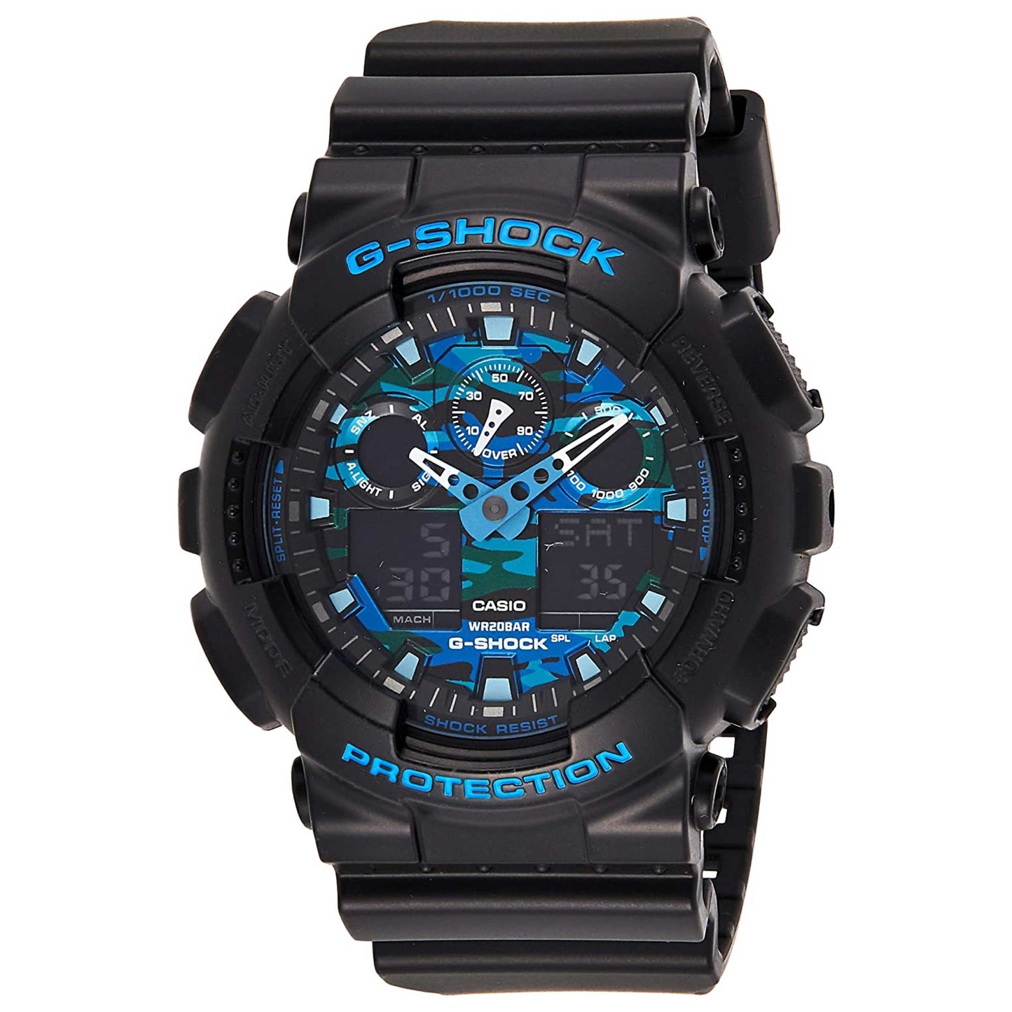 Front view of Casio G-Shock Men's Quartz Watch GA100CB-1A