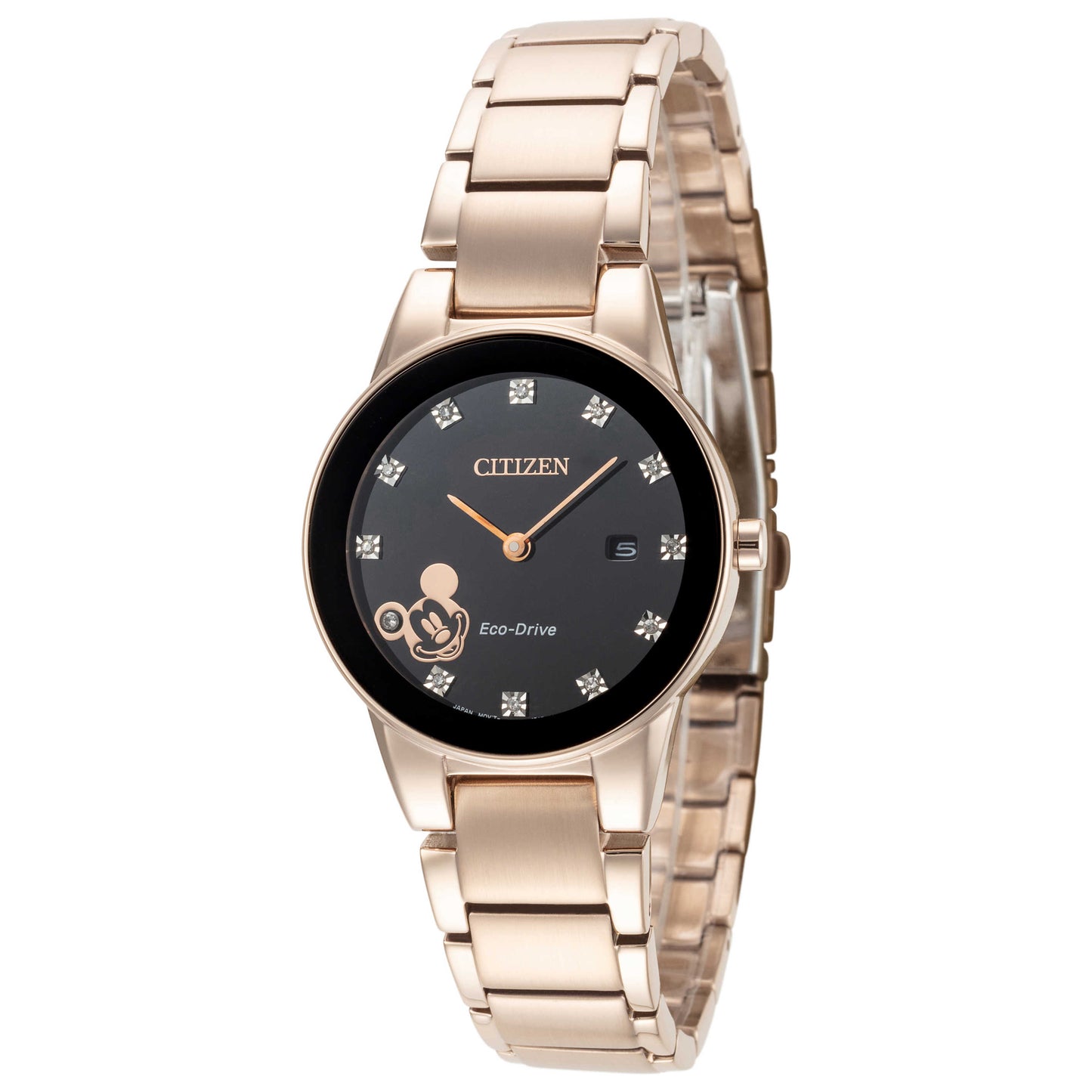 Front view of Citizen Mickey Mouse Women's Solar Watch GA1056-54W