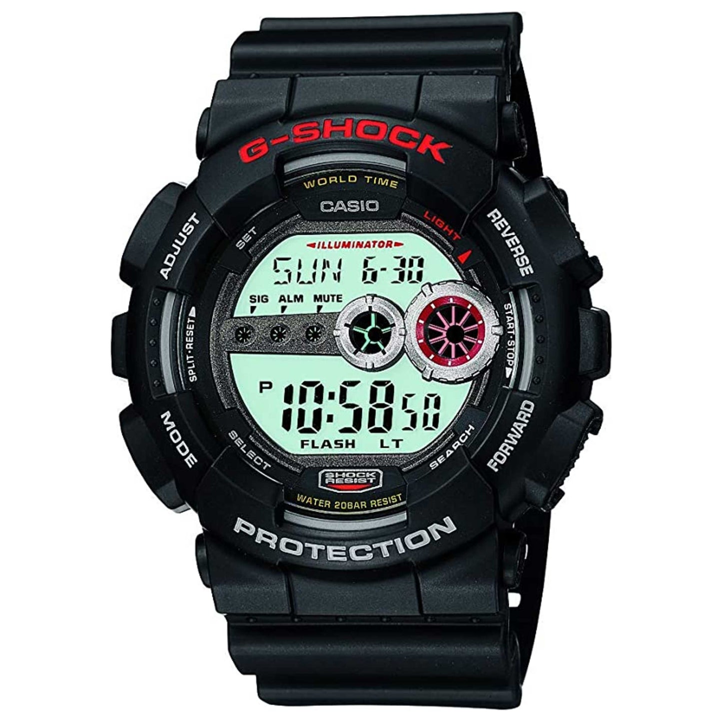 Front view of Casio G-Shock Men's Quartz Watch GD-100-1ADR