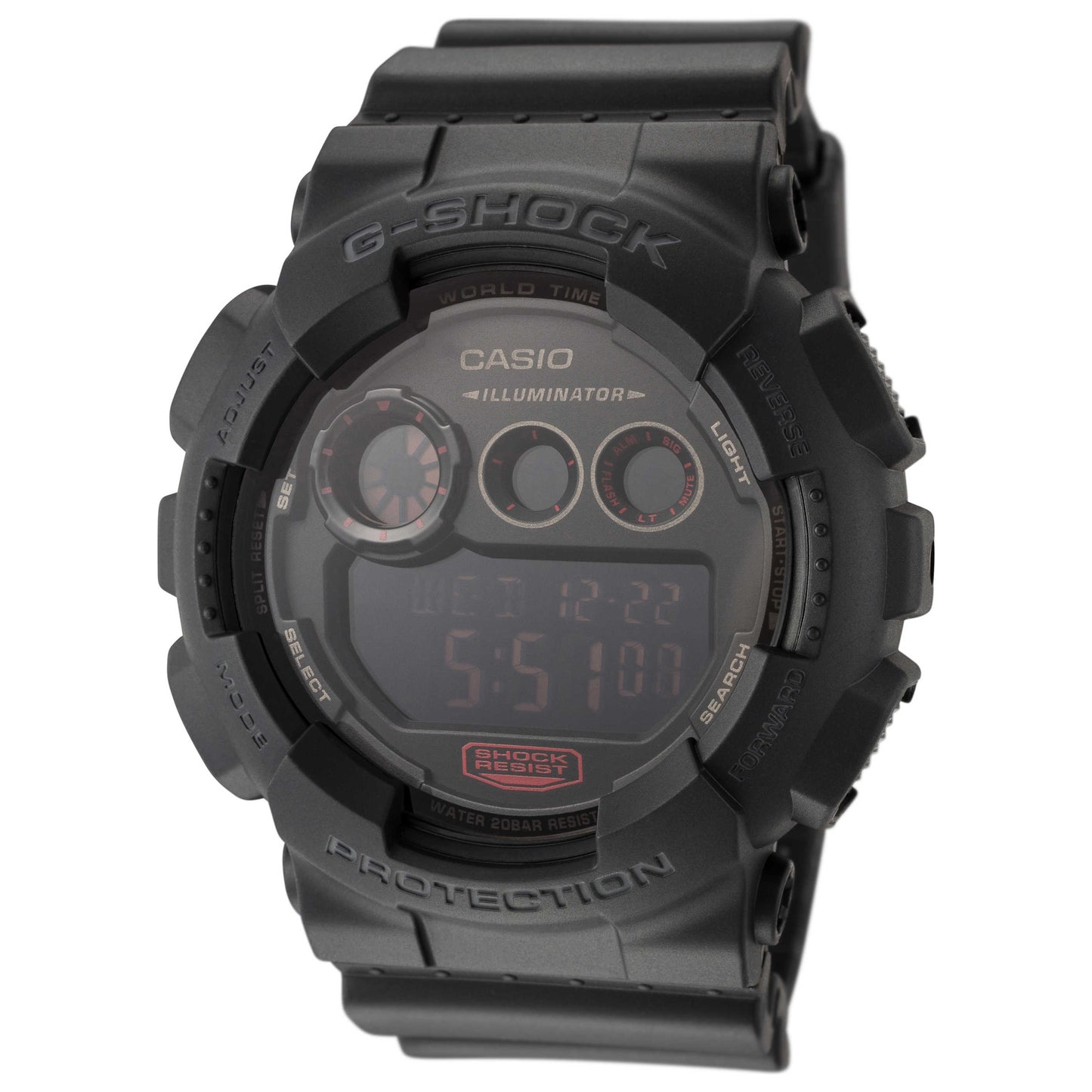 Front view of Casio G-Shock Men's Quartz Watch GD100-1B