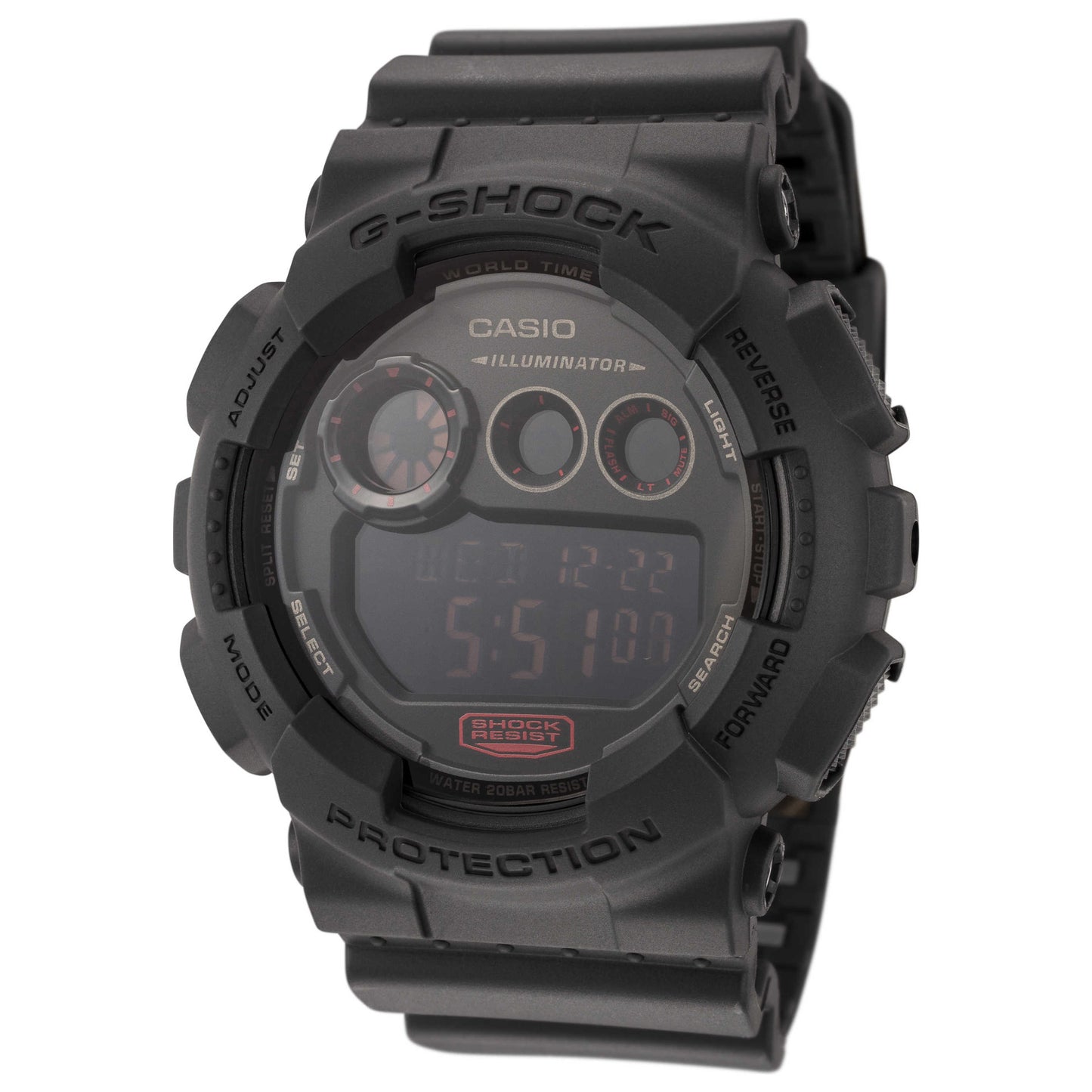 Front view of Casio G-Shock Men's Quartz Watch GD120MB-1