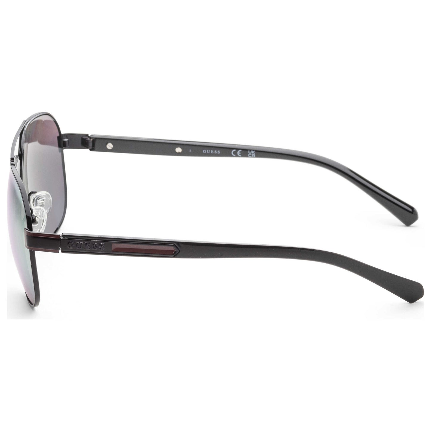 Left view of Guess Factory Men's Sunglasses GF0247-01A