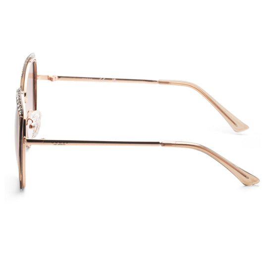 Left view of Guess Factory Women's Sunglasses GF0381-46F
