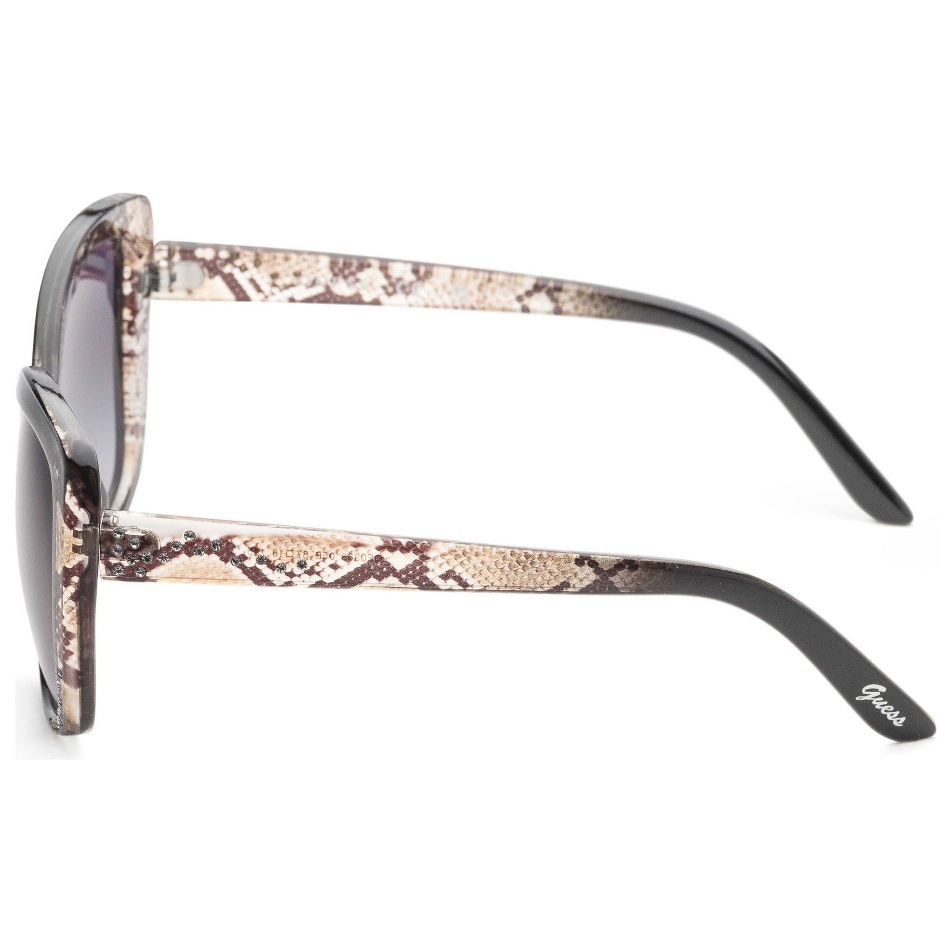 Left view of Guess Factory Women's Sunglasses GF0383-05B