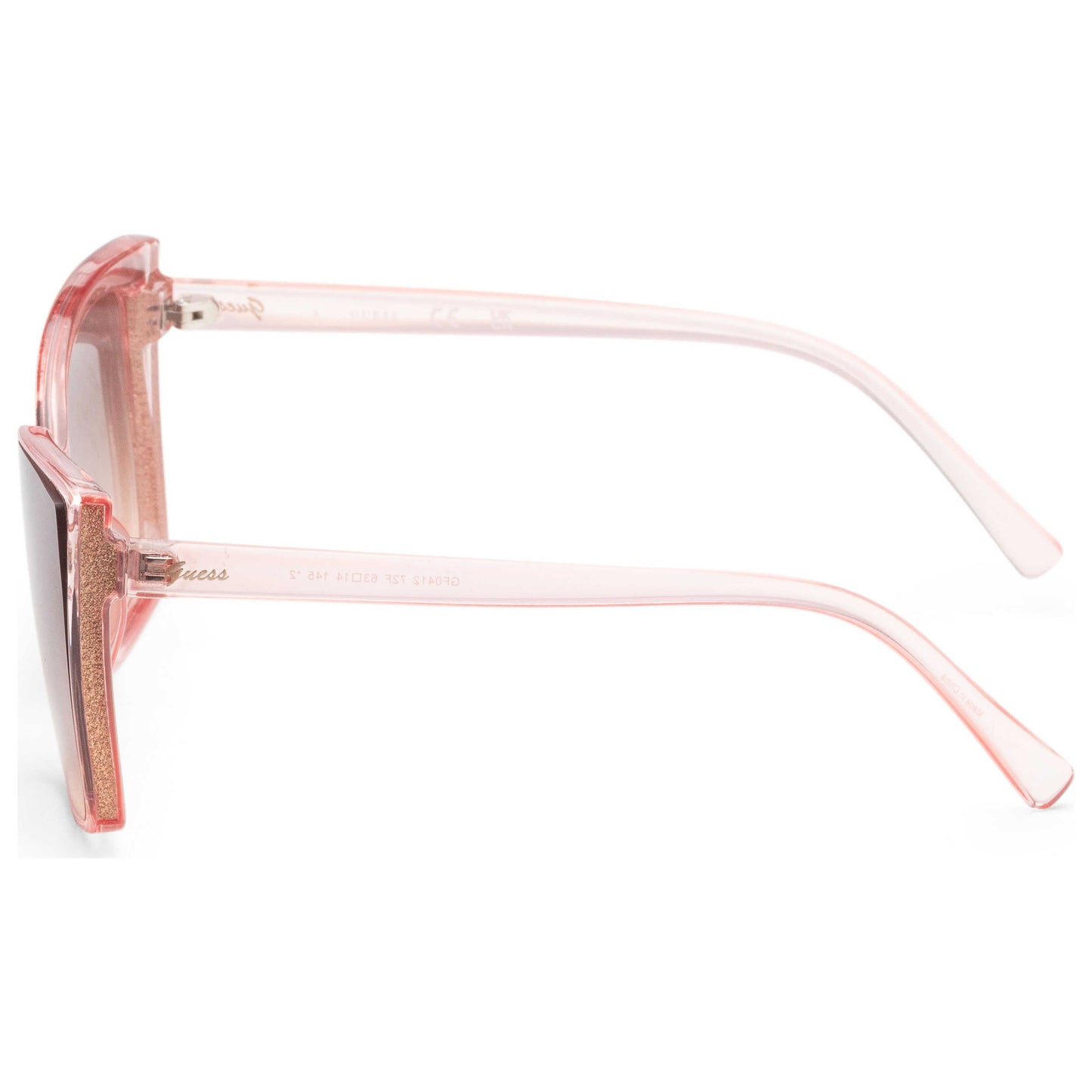 Left view of Guess Factory Women's Sunglasses GF0412-72F