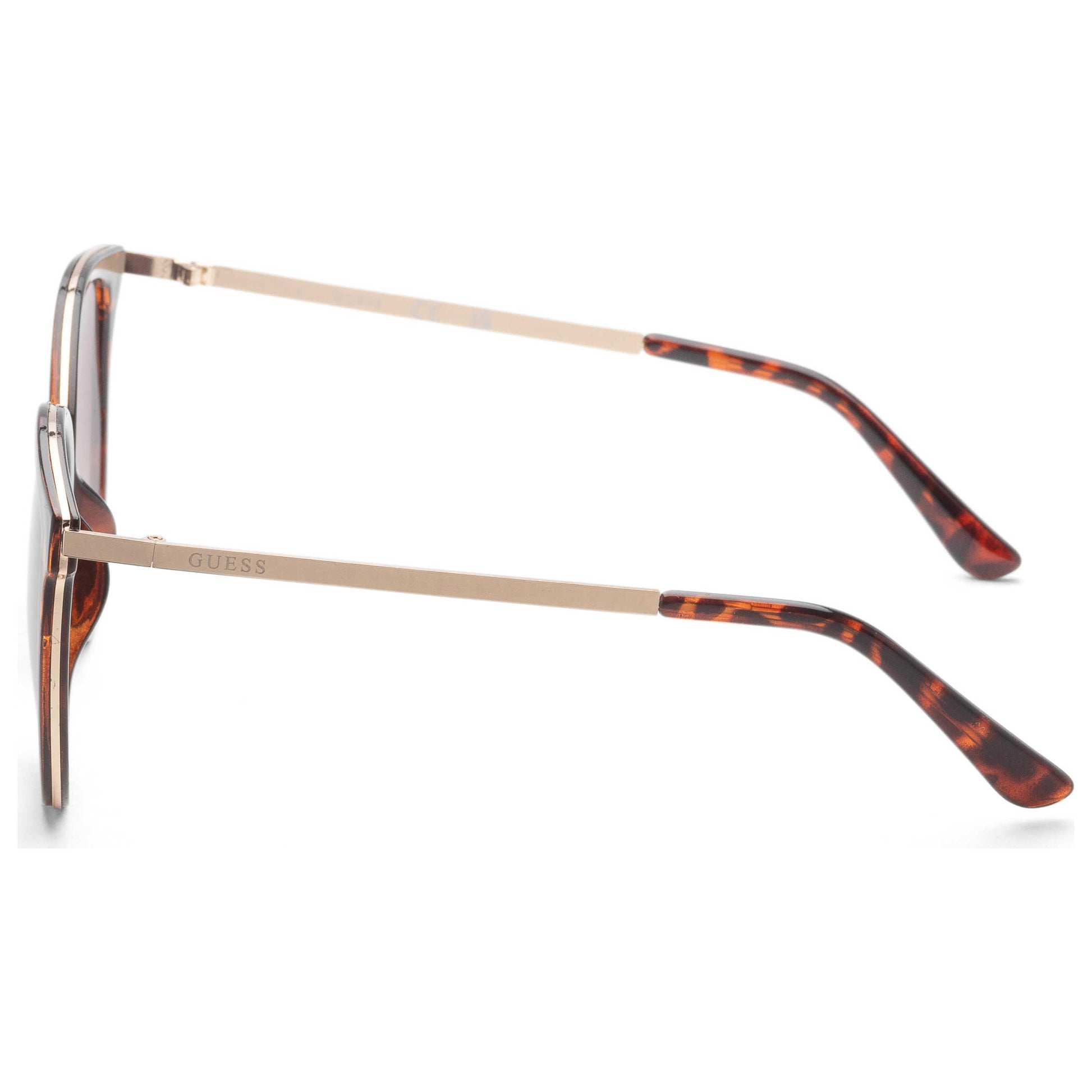 Left view of Guess Factory Women's Sunglasses GF0428-52E-56