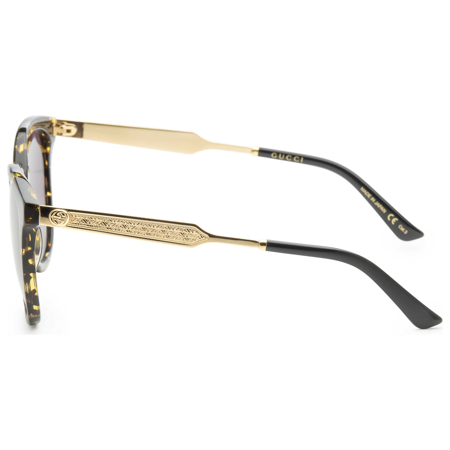 Back view of Gucci Opulent Luxury Women's Sunglasses GG0073S-002