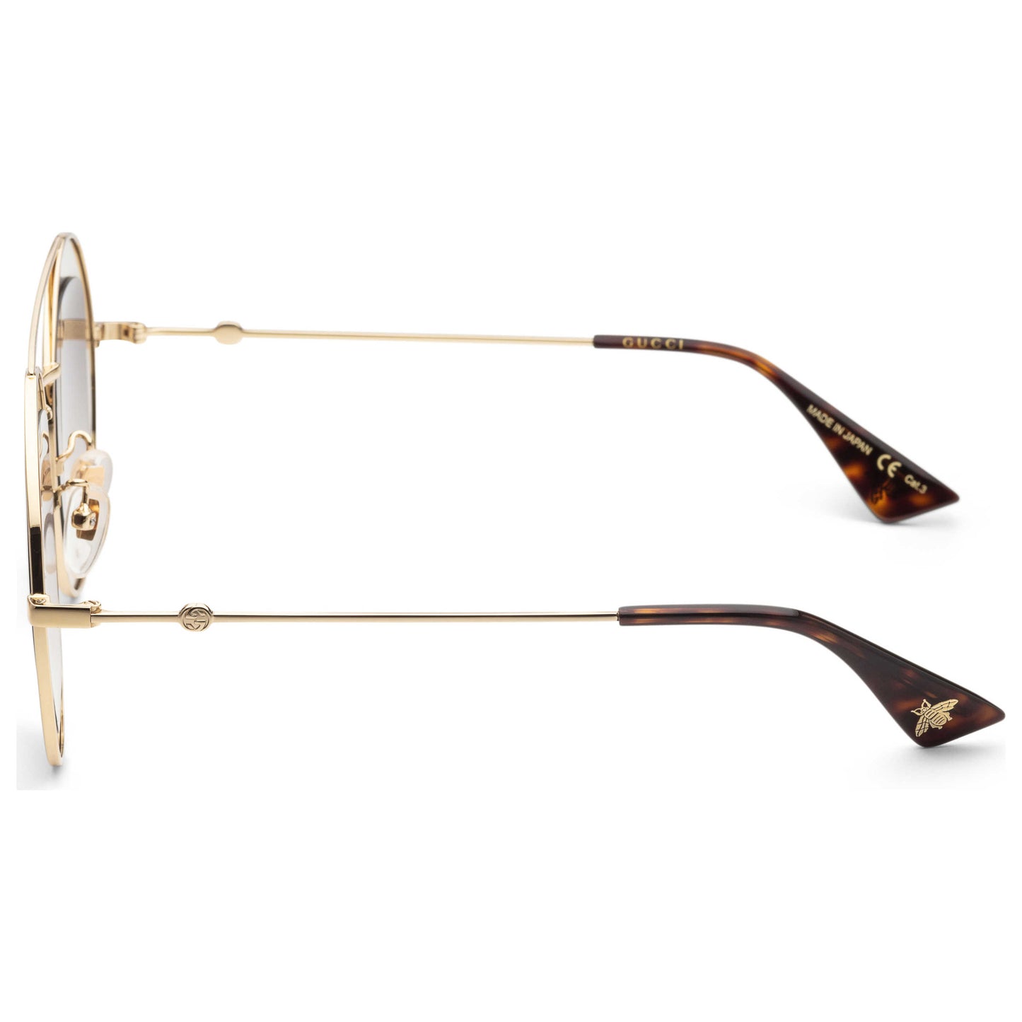 Left view of Gucci Novelty Women's Sunglasses GG0105S-30001550002