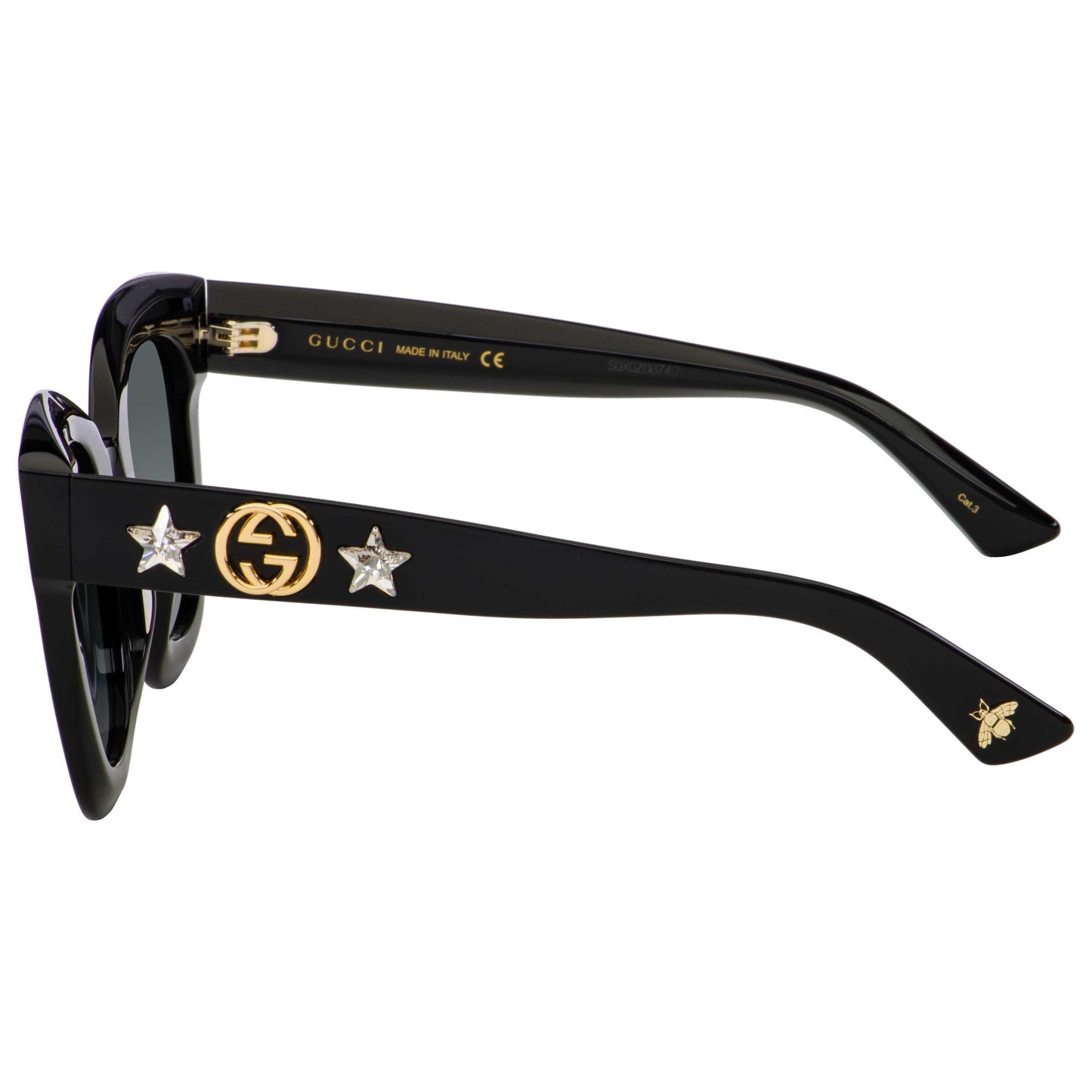Right view of Gucci Fashion Women's Sunglasses GG0208S-001