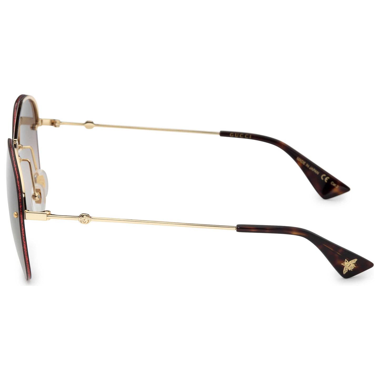 Back view of Gucci Fashion Women's Sunglasses GG0227S-003