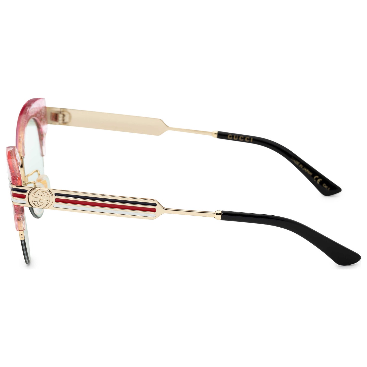 Left view of Gucci Novelty Women's Sunglasses GG0283S-006