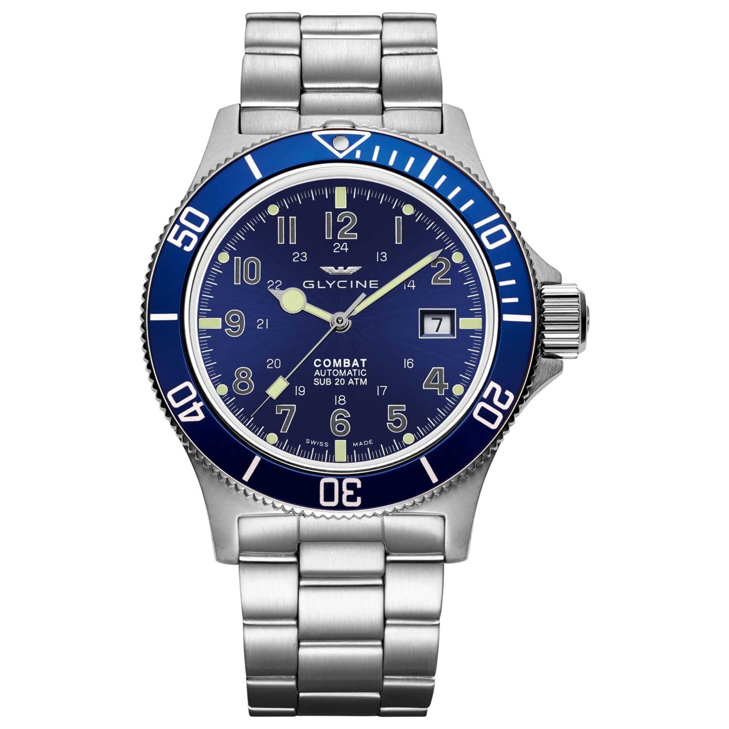 Back view of Glycine Combat Sub 42 Men's Automatic Watch GL0077
