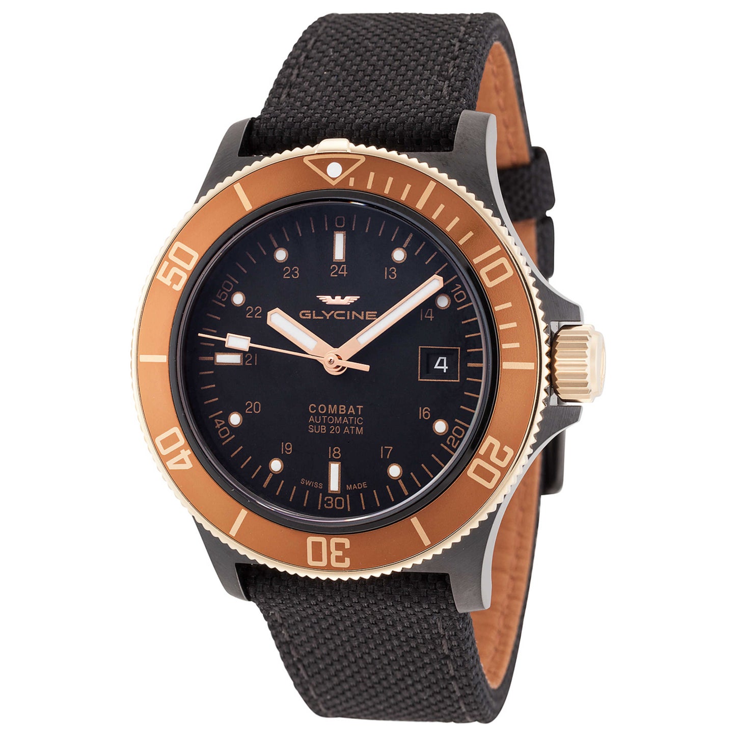 Front view of Glycine Combat Sub 42 Men's Automatic Watch GL0093