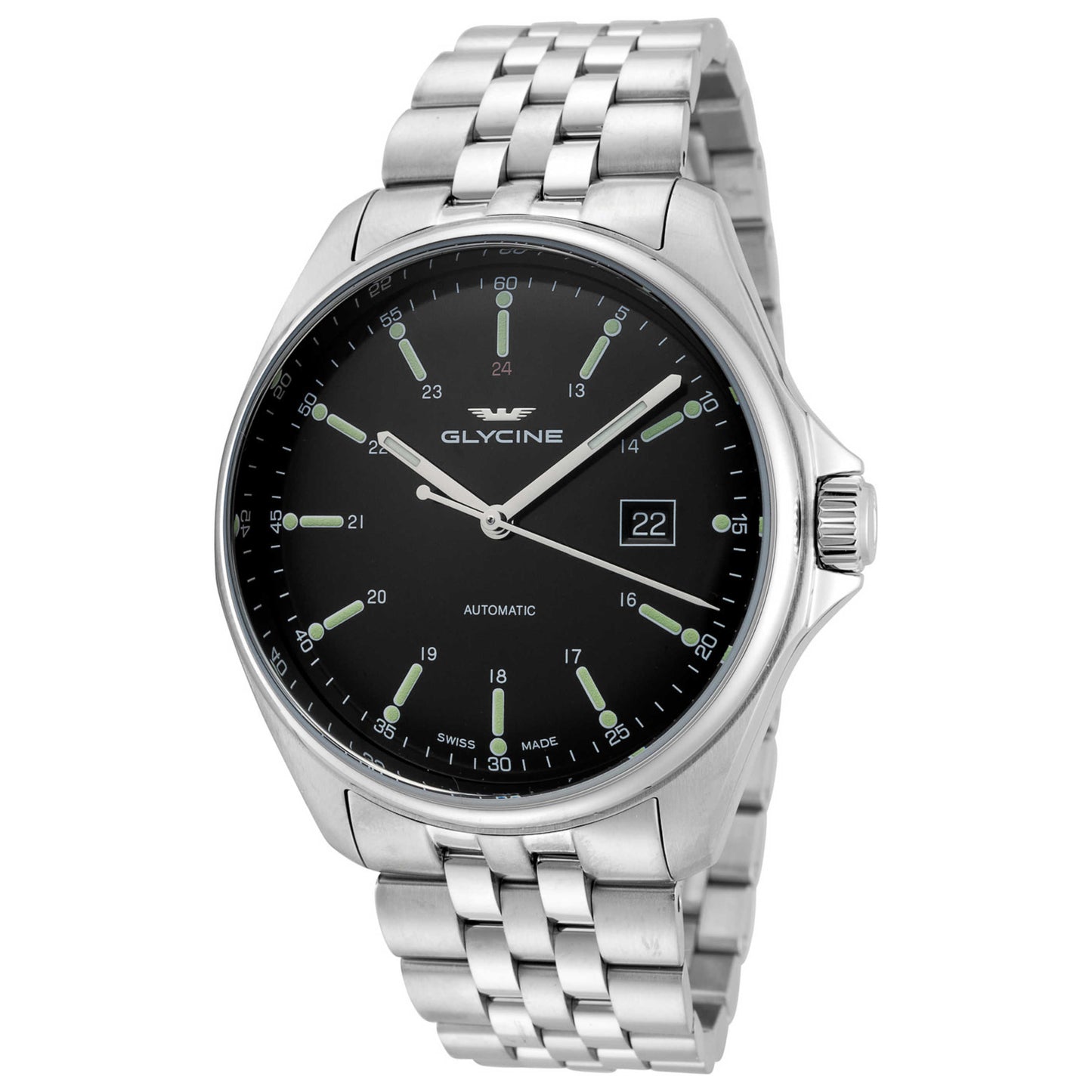 Front view of Glycine Combat 6 Classic Men's Automatic Watch GL0101