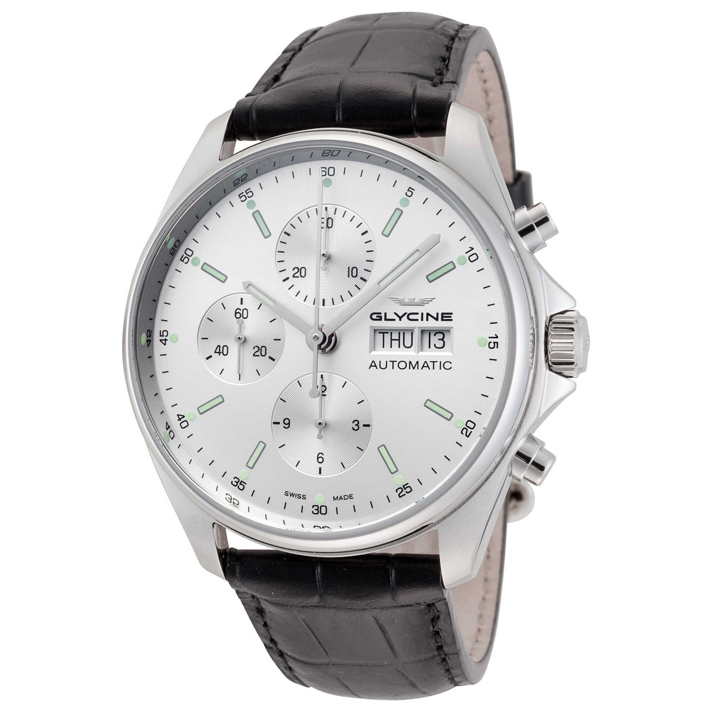 Front view of Glycine Combat Classic Chronograph Men's Automatic Watch GL0119