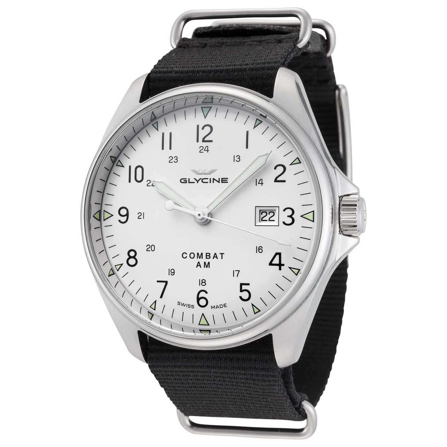 Front view of Glycine Combat 6 Vintage Men's Automatic Watch GL0124