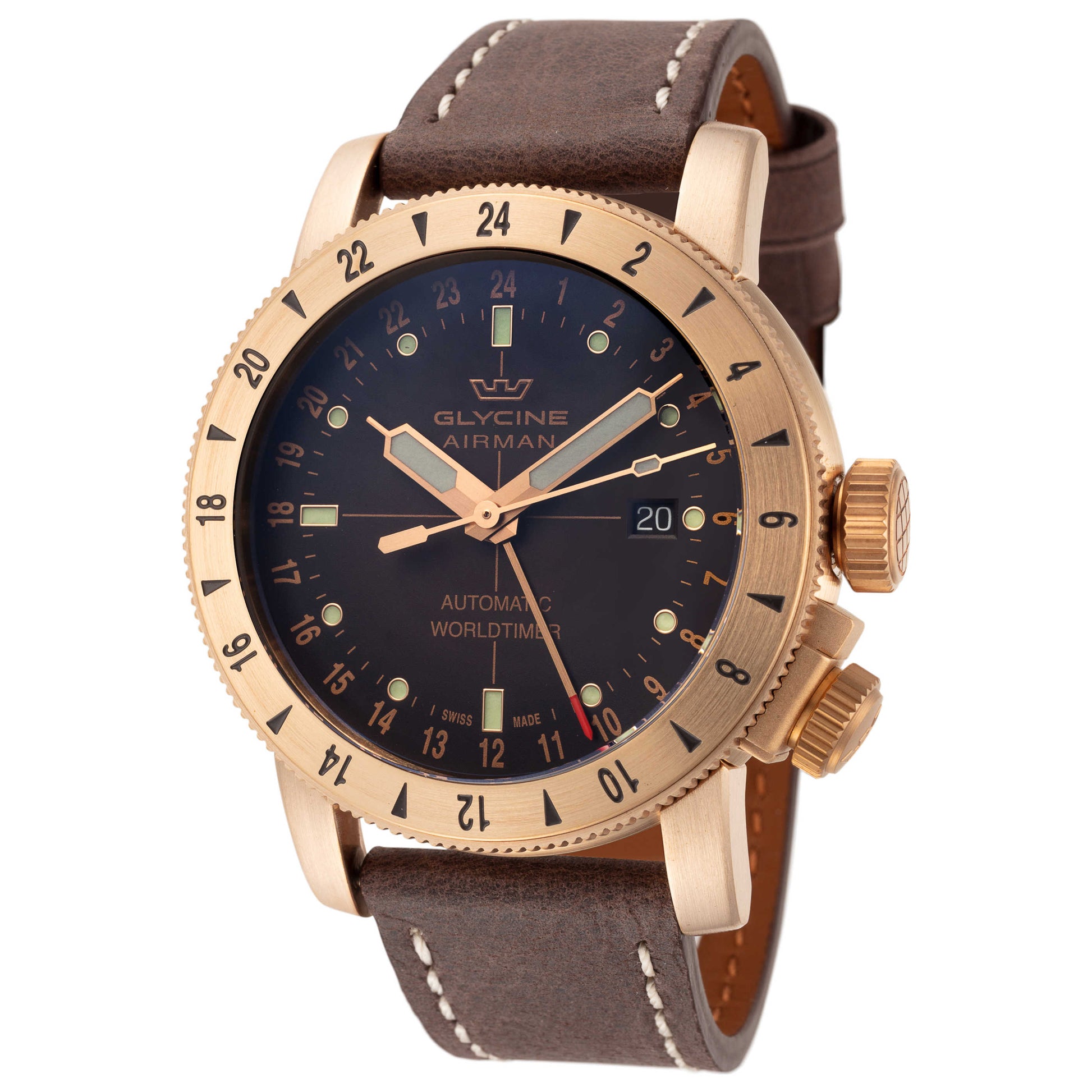Front view of Glycine Airman Men's Automatic Watch GL0166
