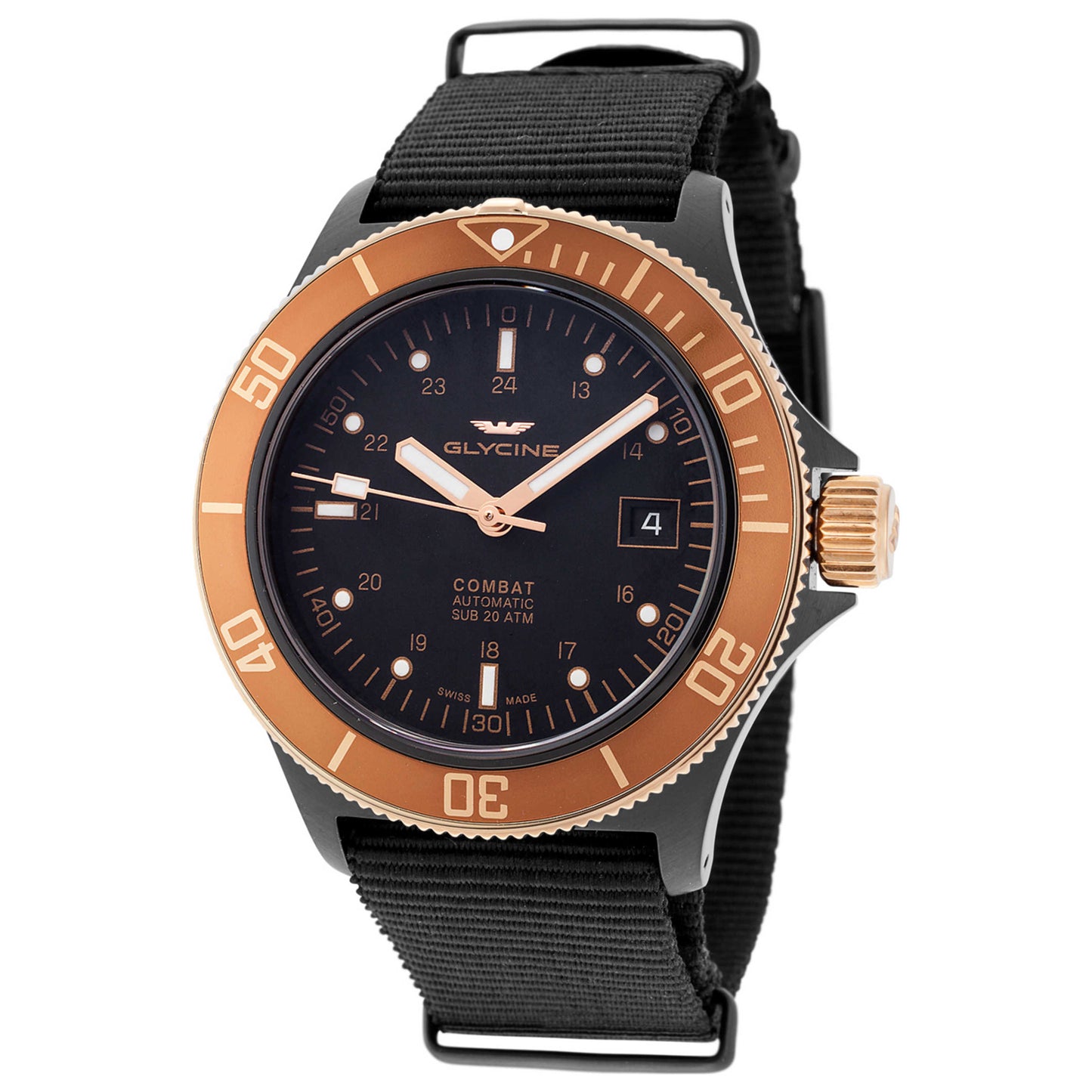Front view of Glycine Combat Sub 42 Men's Automatic Watch GL0173