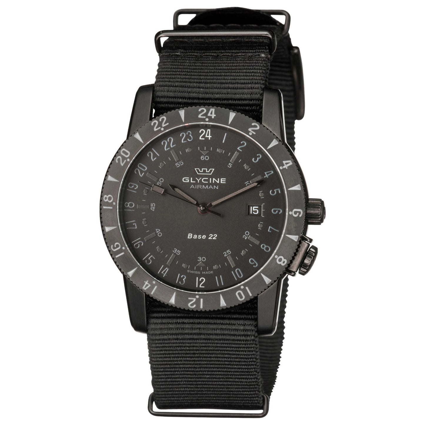 Front view of Glycine Airman Base 22 Purist Men's Automatic Watch GL0216