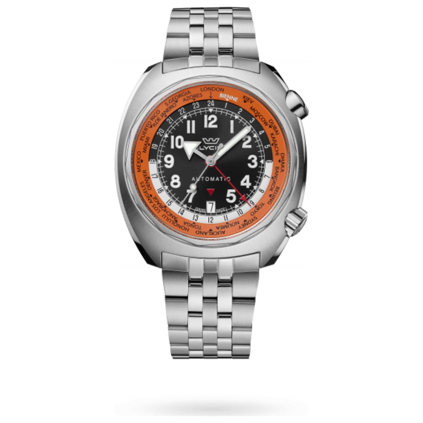 Front view of Glycine Airman SST GMT Men's Automatic Watch GL0309
