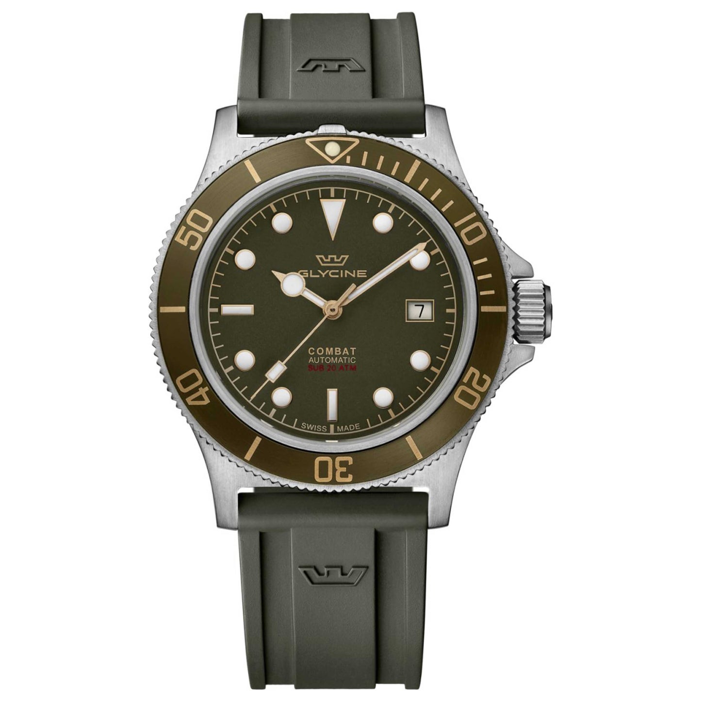 Front view of Glycine Combat Sub Men's Automatic Watch GL0329