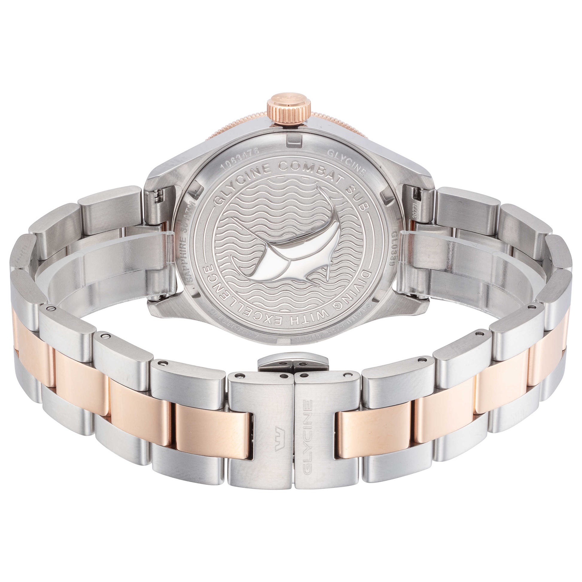 Back view of Glycine Combat Sub 36 Women's Automatic Watch GL0339