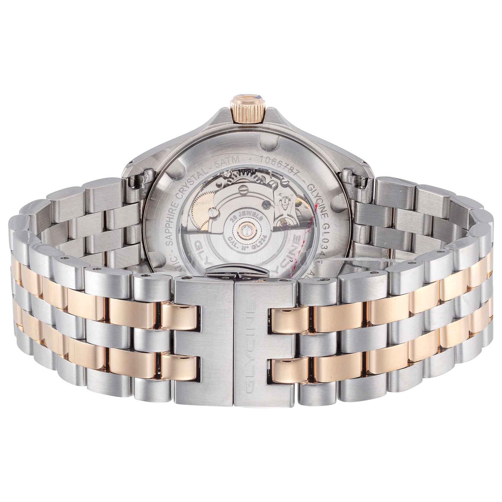 Back view of Glycine Combat 6 Lady Classic Women's Automatic Watch GL0345