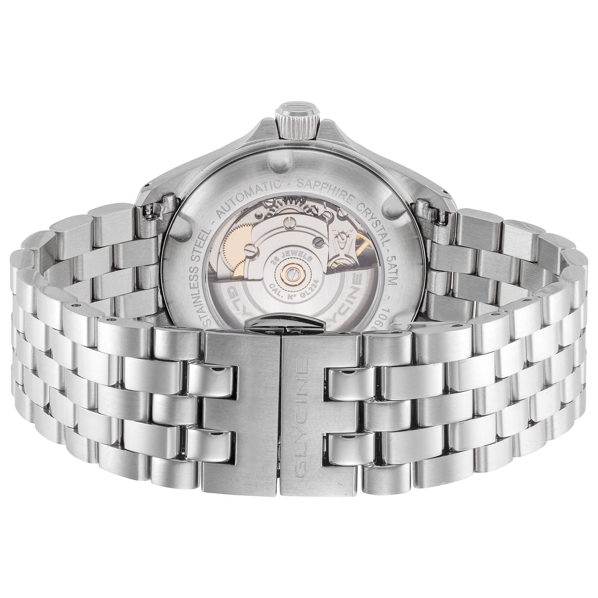 Back view of Glycine Combat 6 Lady Classic Women's Automatic Watch GL0346